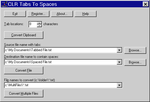 CLR Tabs To Spaces - Convert tabs to spaces